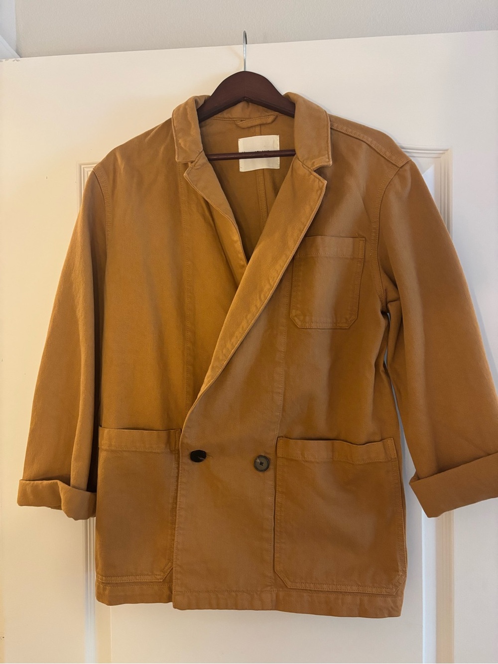 Everlane Utility Jacket in Caramel Brown